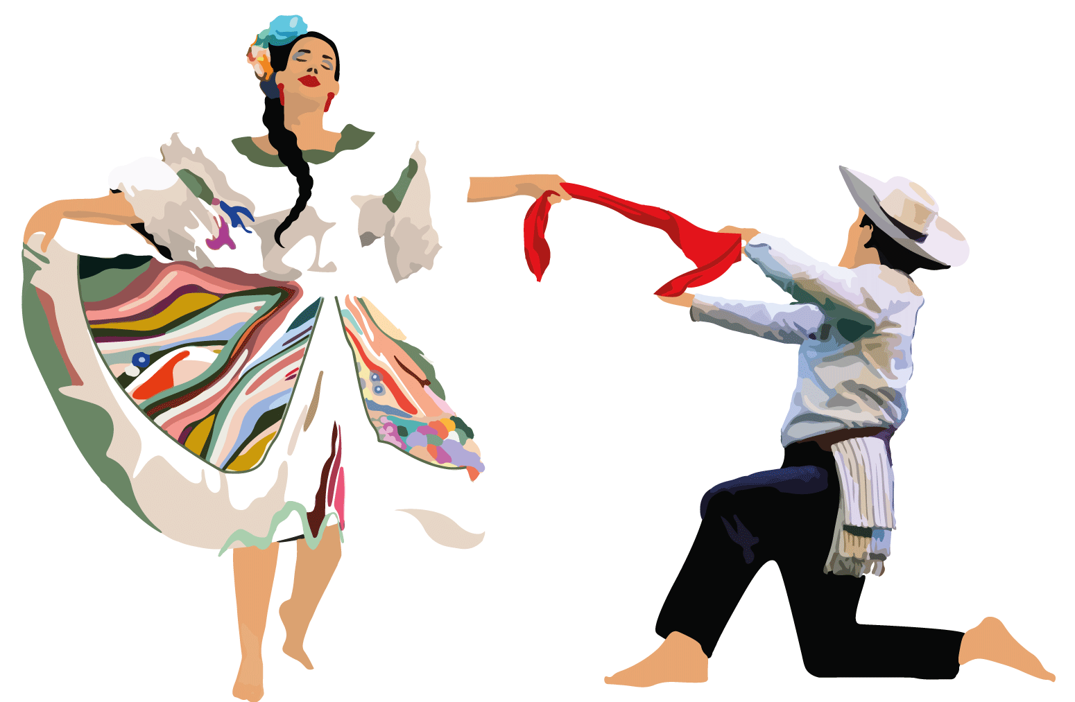 Bailarines de Sanjuanero